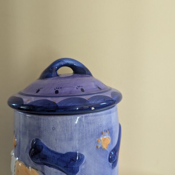 DOG FACE PET FOOD CERAMIC LARGE JAR - Picture 2 of 4